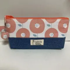 ペンケース＊フラワー ピンク