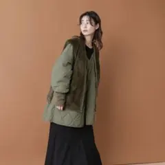 【Kastane】マルチウェイベスト付きミリタリーコート