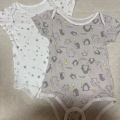 半袖ロンパース 2枚セット 肌着 メッシュ