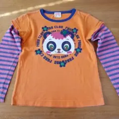 PARO CLUB パンダデザイン 重ね着風長袖カットソー　120cm