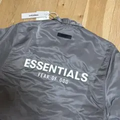 ESSENTIALS FEAR OF GOD ナイロンコーチジャケット グレー