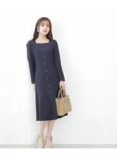 フロント釦マーメイドワンピースPROPORTION BODY DRESSING