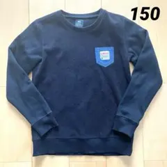 クリフメイヤー 150 トレーナー　裏起毛　ブラック　ワンポイント