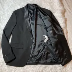 【美品】ZARA タキシード　テーラードジャケット　ブラック　XL