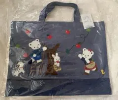 ☆新品未使用☆ファミリア 青デニムバッグ 70周年記念トート レア