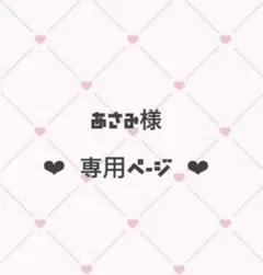 あさみ様専用ページ