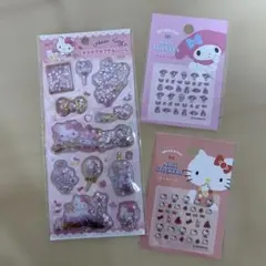 ハローキティぷっくり　ネイルシールセット3枚