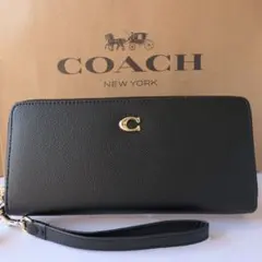 COACH コーチ 長財布 ラウンドジップウォレット アコーディオン CJ884