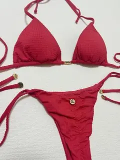 ブラジル製 水着ビキニ 上下セットセクシー レッド海 プール Mのサムネイル