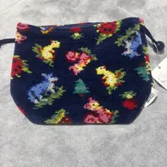 新品　フェイラー　ハイジフレンズフォレスト　巾着　ネイビー