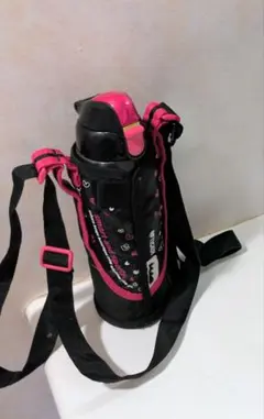 タイガーサハラ水筒 黒とピンク ハート模様のサムネイル