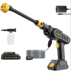 高圧洗浄機 コードレス 充電式 6MPa高噴射圧力 バッテリー2個付き 6L/分