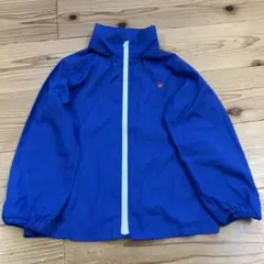 Caldiaフード付き青いナイロンジャケット　サイズ120