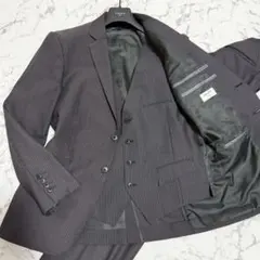 【美品】オリヒカ 3ピース スーツ セットアップ　ストライプ　グレー