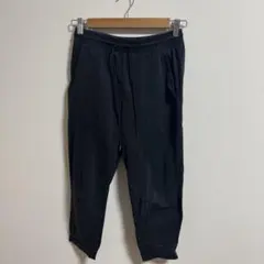 【送料無料】ユニクロ ドライEXウルトラストレッチクロップドパンツ S 黒