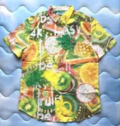 Desigual フルーツ柄 半袖サマーアロハシャツ　Lサイズのサムネイル