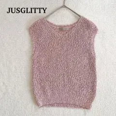 【美品】ジャスグリッティー ミックスヤーンフレンチニット 25ss 近年モデルのサムネイル