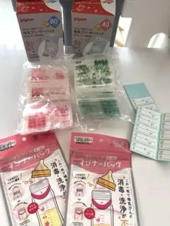 【Disney(*´˘`*)♡様専用】母乳フリーザーパック、哺乳瓶インナーバッグ