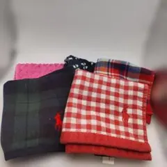 ◆4020 ラルフローレン　ハンカチ5点セット