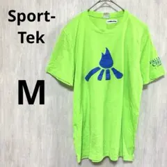 蛍光グリーン Tシャツ Sport-Tek 【M】 半袖
