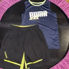 サッカー　キッズ　PUMAシャツ　hummel パンツ　サイズ120 セット