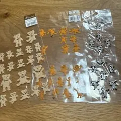 平成レトロ　クマ・ライオン・犬のシールセット