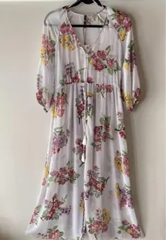 新品未使用ZARA シースルーロングワルピース