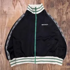 KAEPA トラックジャケット ブラック グリーン Y2K VINTAGE