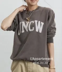 L'Appartement レミレリーフ CREW NECK SWEAT 新品 L'Appartement DEUXIEME CLASSE - 【REMI RELIEF/レミ レリーフ