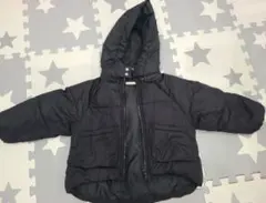 Lycée 黒 フード付きダウンコート