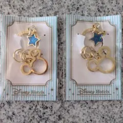 Disney Hotels ミッキーマウス型キーホルダー 2個セット