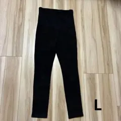 ユニクロ　ウルトラストレッチ　マタニティレギンスパンツ　ブラック　L