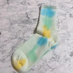 タイダイ柄コットンソックス　フリーサイズ　バリエーション