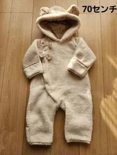 ベビーアウター 70センチ フード付き
