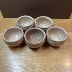 萩焼 萩城　陶器 ぐい呑 5客セット 酒器