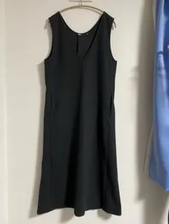 UNIQLOブラッシュドジャージージャンパースカートダークグレーＭ