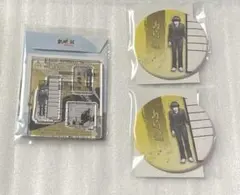 銀魂展　山崎　退　コレクション缶バッジ　アクリルフィギュアコレクション