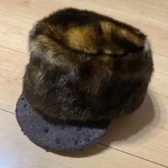 カオリノモリ ファー キャップ ドット kaorinomori CA4LA