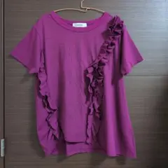 【月末限定】 SUPER HAKKA 半袖フリルTシャツ パープル フリーのサムネイル