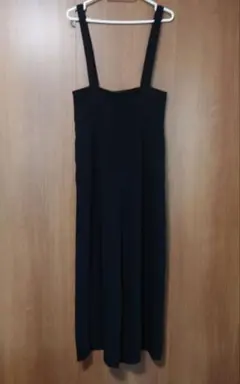 マイストラーダ ハイウエスト サロペット ワイドレッグ ブラック Mサイズ