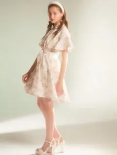 Eimy istoire PIERIS DRESS ワンピース オフホワイト - メルカリ