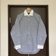 鎌倉シャツ クレリックシャツ ワイドカラー ブルー 42 - 86のサムネイル