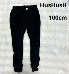 ハッシュアッシュ　100cm コーデュロイ　パンツ　ボトムス　ブラック　女の子