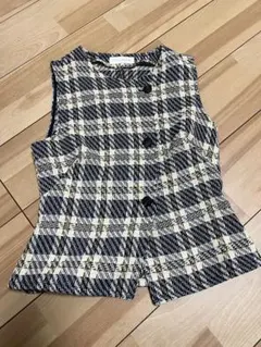 ZARA チェック柄 トップス