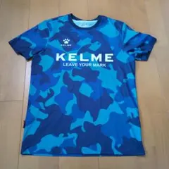 KELME プラクティスシャツ ブルー カモフラ Mサイズ