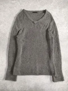 HARE ハレ シャギーニット Vネック セーター グレー M メンズ モード