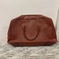 PRADA ブラウンレザー ビジネスバッグ