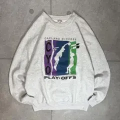 CYO PLAY・OFFS　スウェット　90s　USA製　フルーツボディ　バスケ