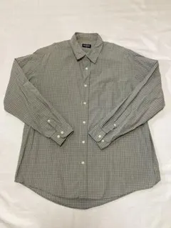 ユニクロメンズコットン100%長袖シャツ〔XL〕最終値