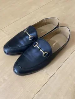 カミナンド ビットローファー レザー ブラック 36